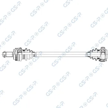 Poloosa kola Hnací hřídel - poloosa GSP 205093OL