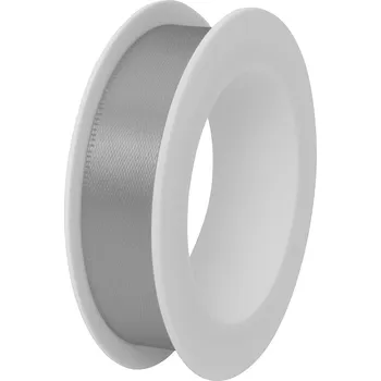 Stuha Stuha saténová šedá 15mm x 3m (6,-Kč/m) (Jednobarevná saténová stuha, barva šedá, oboustranný satén)