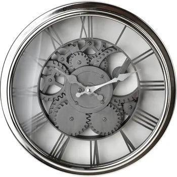 Hodiny Nástěnné hodiny RAMSEY 30,5 cm stříbrné