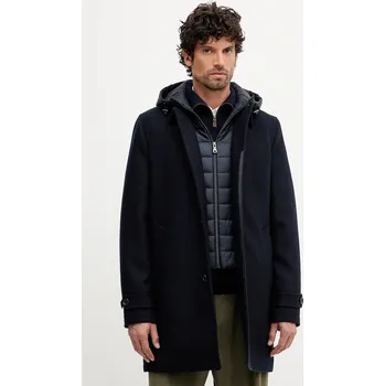 Dámské oblečení Kabát s vlnou Geox MONREALE M5615E.T3303 námořnická modř 59X, vel. 52