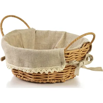 Úložný box Košík WILL 20x20x8 cm hnědý/béžový