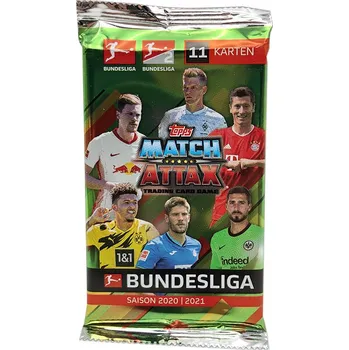 Sběratelská karetní hra 2020/21 Topps Bundesliga Match Attax 11 Karet Balíček Německý