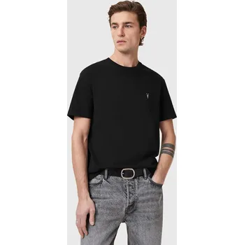 Pánské tričko Bavlněné tričko AllSaints DEXTER M005JD černá 99X, vel. XXL