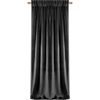 Závěs BytoTex Sametový závěs Anisa 135x270 cm na pásce - šedá