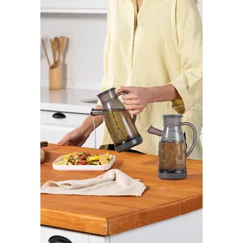 Nádoba na olej a ocet Sada 2 ks nádob na olej a ocet BROLE antracitová