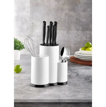 Kuchyňský organizér MODERN KITCHEN LILY na kuchyňské náčiní bílý