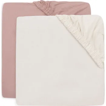 Prostěradlo Jollein Prostěradlo napínací 40/50 x 80/90 cm, 2 ks Wild Rose/Ivory