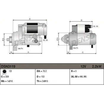 Startér Startér DENSO DSN3119