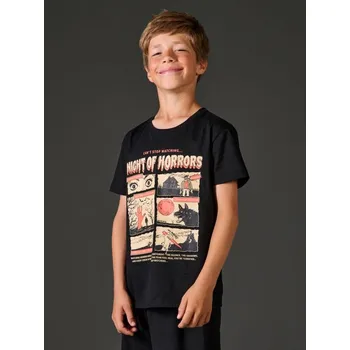 Dětská móda Sinsay - Dvoudílné pyžamo s halloweenským motivem - černá - 263EV-99X - 263EV-99X-170