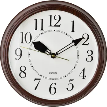 Hodiny Nástěnné hodiny RAMSEY 30 cm hnědé/bílé