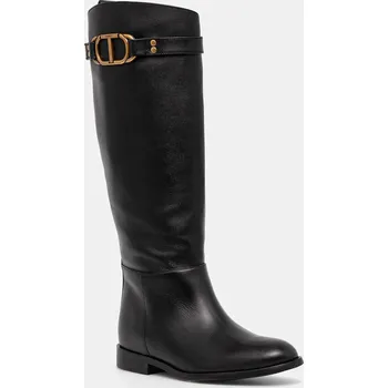 Dámské kozačky Kožené kozačky Twinset 242TCP092.00006 černá 99X, EUR 36