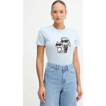 Pánské tričko Bavlněné tričko Karl Lagerfeld A1W17129 modrá 55X, vel. L