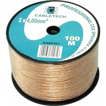 Audio kabel Kabel Cabletech Reproduktorový kabel CCA 100 m