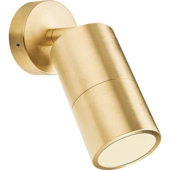 Venkovní osvětlení Redo Venkovní nástěnné LED svítidlo STAKE, 1xGU10, v. 17,5 cm, IP65 Barva: Mosaz