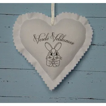 Látkové srdíčko - Veselé velikonoce