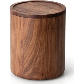 Úložný box Dóza kulatá z ořechového dřeva vysoká ořechové dřevo - Continenta (Úložný box z ořechové dřeva - Continenta)
