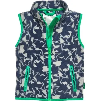 Flesová dětská vesta Playshoes maskáč hvězda