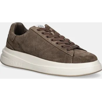 Pánská obuv Semišové tenisky Guess ELBA FMFLBA.SUE12.BROWN hnědá 88X, EUR 43