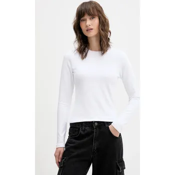 Pánské tričko Tričko s dlouhým rukávem Abercrombie & Fitch KI139.5755.100 bílá 00X, vel. L