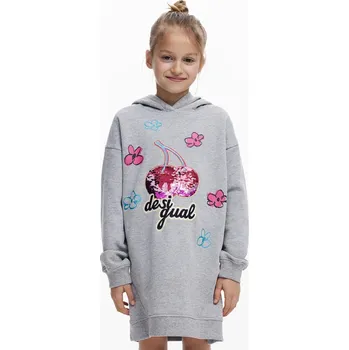 Dámské šaty Dívčí šaty Desigual 25WGVK14 šedá 09X, vel. 164