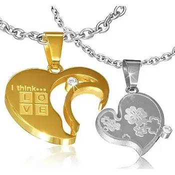 Přívěsek Přívěsek ocel pro páry barevný 71 (Přívěšky z chirurgické oceli, pro dva)