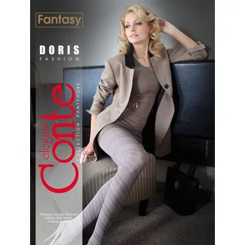 Dámské punčochy Punčochy CONTE - DORIS Barva: GREY, Velikost: 2-S