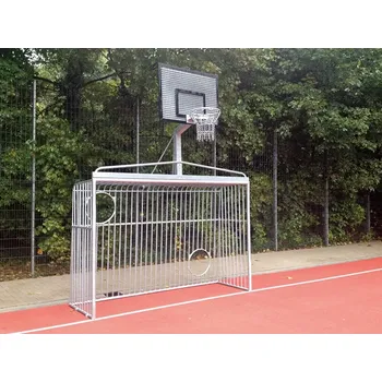 Fotbalová branka Nerozbitná branka SAM 3x2m s košem (Branka s košem pro veřejné použití )