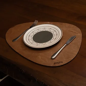 prostírání Sada 4 ks dřevěných prostírání WOODY wenge