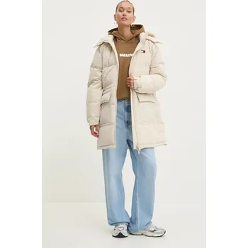 Péřová bunda Tommy Jeans DW0DW18821 béžová 08X, vel. XL