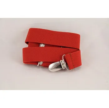 Kšandy Dětské šle - červená - šířka 2,5 cm