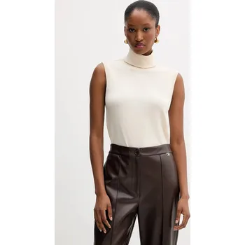 Dámská vesta Vesta Silvian Heach WARMI GPA25037LU béžová 01X, vel. M