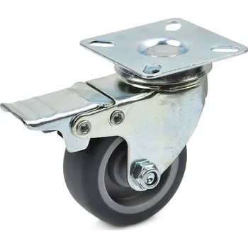 Průmyslový ventilátor Geko Otočné kolečko s brzdou 50 mm PP/TPR (200)