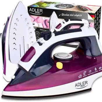 Žehlička Žehlička ADLER Parowe Ceramiczne Bezpečnostní Vypnutí Anti Drip Anti Calc 3000 W