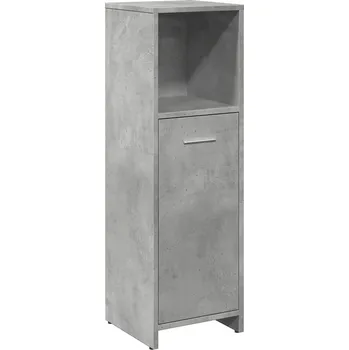 Koupelnový nábytek Koupelnová skříňka šedo-betonová 30 x 30 x 95 cm se 3 přihrádkami