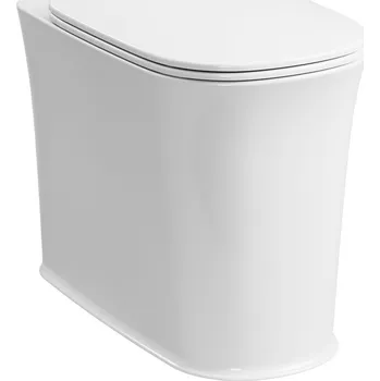 Kerasan THE NEW YORKER WC mísa stojící pro vysokou nádržku, 36,5x60cm, spodní/zadní odpad, bílá