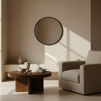 Zrcadlo Edaxo Kulaté nástěnné zrcadlo LØOP, Ø 60 cm