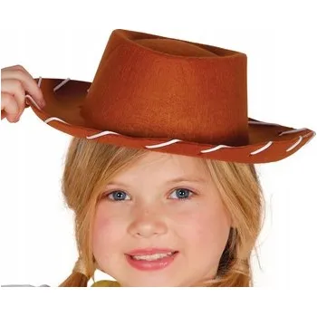 Klobouk KOVBOJSKÝ KLOBOUK PLSTĚNÝ HNĚDÝ