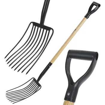 Zahradní nářadí Geko Vidle - hospodářské vidle s 9 zuby, dřevěná rukojeť 135 cm (6)