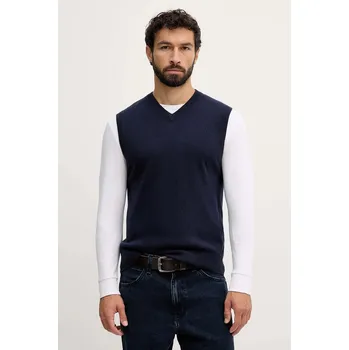 Dámská vesta Vlněná vesta United Colors of Benetton 1002U400L námořnická modř 59X, vel. L