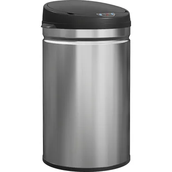 Odpadkový koš HOMCOM Odpadkový koš 30litrový aktivovaný senzorem s funkcí tichého zavírání, bezdotykový odpadkový koš z nerezové oceli pro hygienické kuchyně
