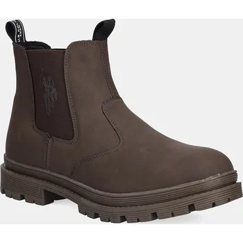 Pánská móda Boty s gumou U.S. Polo Assn. BERLIN003 BERLIN003M.EH1 hnědá 89X, EUR 42