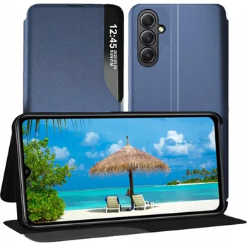 Pouzdro na mobilní telefon Flipové pouzdro MBM pro Samsung Galaxy A14 5G modré