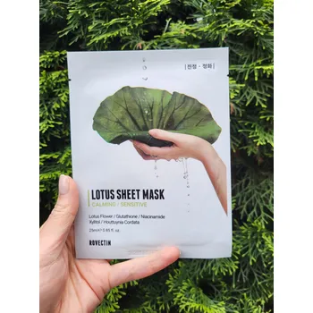 Pleťová maska ROVECTIN Pleťová maska s lotosem 25 ml - zklidňující, hydratační