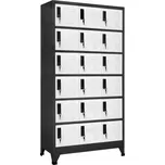 Kovová police VidaXL 40 x 180 cm antracit