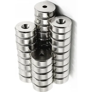 Dekorativní magnet Magnet neodymový kulatý 6 mm otvor 30x10 mm