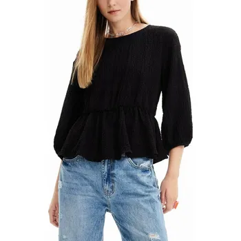 Dámská halenka Halenka Desigual s 3/4 rukávy, klasický střih , velikost XS