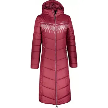 Dámský kabát Altisport dámský červený péřový kabát s kapucí GIULIA velikost 3XL