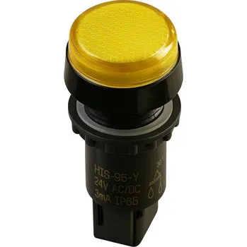 vypínač Indikační signálka HIS-95 Y 24AC/DC 22mm žlutá ELECO 216601