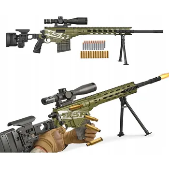 Pistole Puška MSR Odstřelovací Puška Pěnové náboje Hračka Letky Zbraň NERE