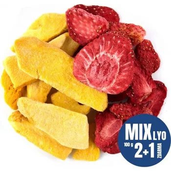 Sušené ovoce 2x Mango lyofilizované 100 g + 1x Jahody lyofilizované 100 g ZDARMA